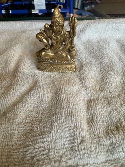 2 brass figurines