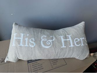 His and hers pillow