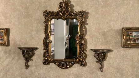 Mirror And Candle Holder 