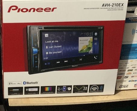 BRAND NEW- Pioneer MVH210EX 6.2" Double DIN in-Dash Multimedia A/V Receiver with Bluetooth