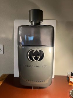 Oversized Glass Advertisement Gucci Cologne piece