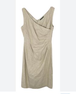 Ralph Lauren Linen Sleeveless Knee Length Dress 