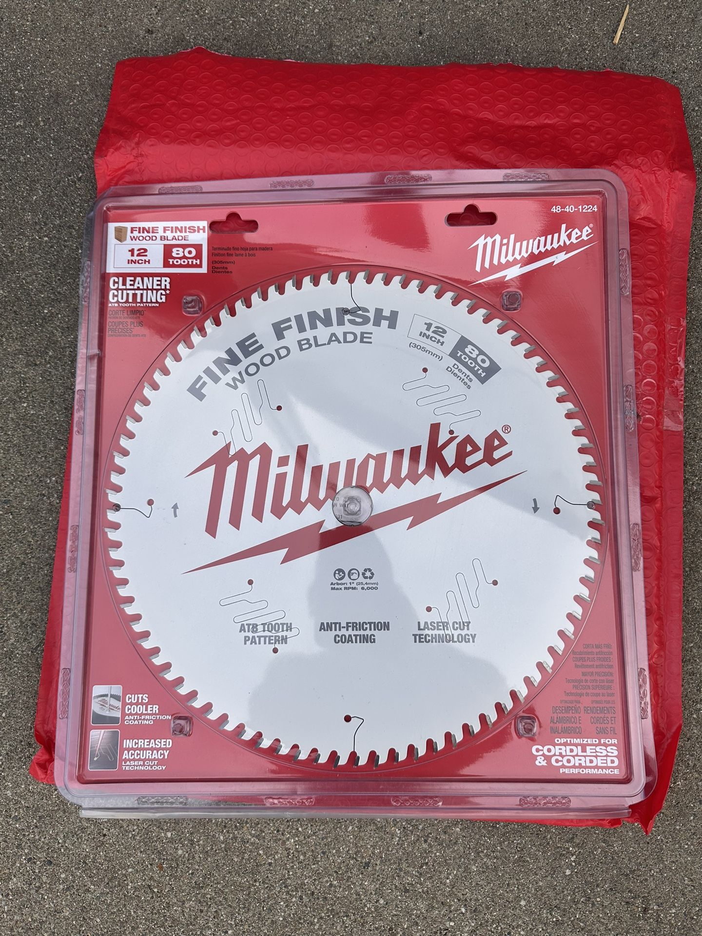 12" 80 Teeth Fine Finish Circular Saw Blade