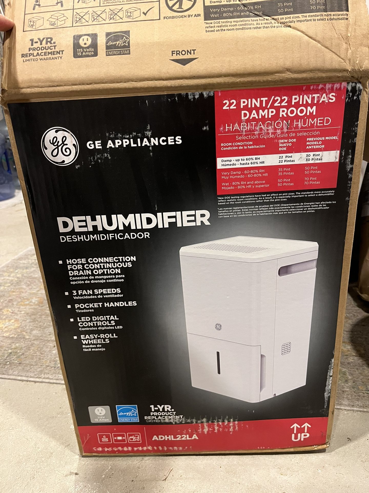 GE Dehumidifier