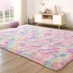 Area Rug 6x9 Unicorn Fluffy Shag