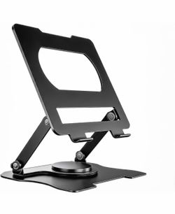 Height adjustable laptop stand for desn