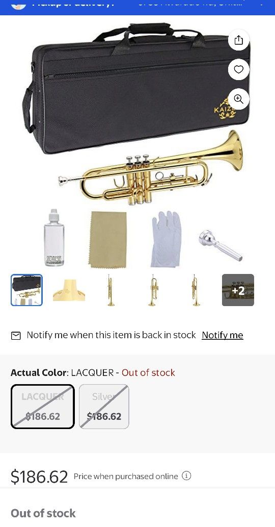 Kaizer Trumpet Two Tone & gold