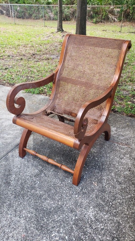 Antique/ Vintage Plantation Chair - Needs Repair