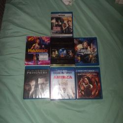 7 Blue Ray Movies With 2 Collections 1 Double Feature And 4 Regular Blu-rays Like New 
