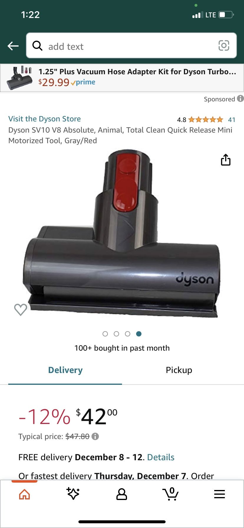 Dyson Sv10 V8