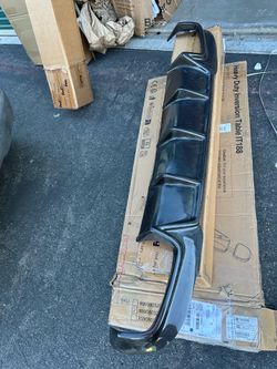 Difusor de parachoques trasero de fibra de carbono para mercedes benz