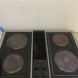 Vintage Downdraft Jenn-air Electric Cooktop 