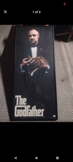 Vintage The Godfather movie framed poster
