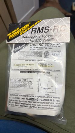 Aerotech Rc reloadable rocket motors