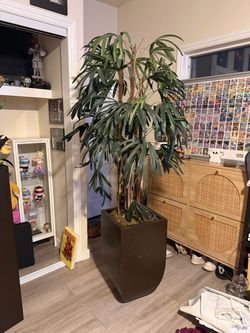Large Artificial Palm Tree with Planter