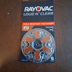 Rayovac Size 312 Hearing Aid Batteries