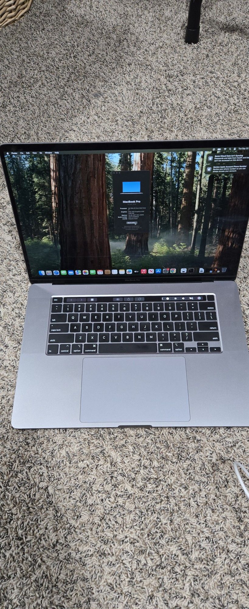Macbook Pro 16  2019