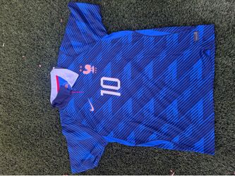 Nike France Mbappe #10 World Cup Home Jersey (Large)