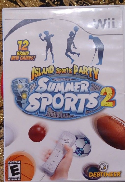 Nintendo Wii Summer Sports 2 Video Game Island Party Soccer Football