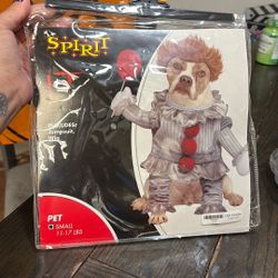 Spirit Halloween Pennywise small Dog Costume 