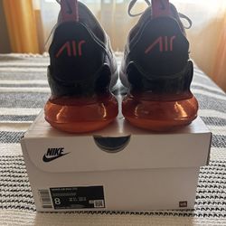 Nike Air Max 270 White/Black Mantra Orange Size 8