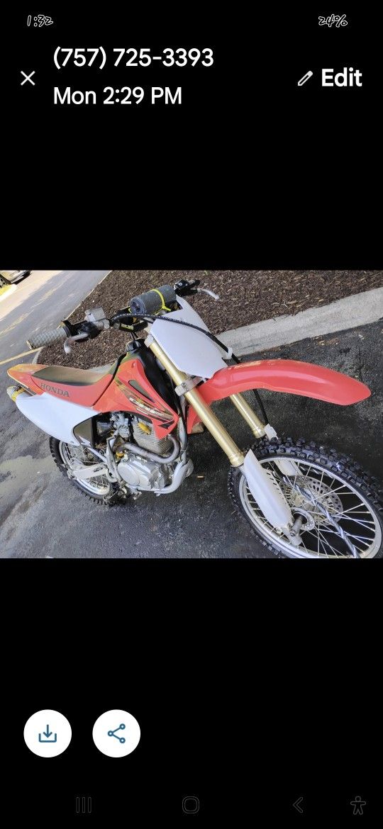 2005 CFR dirt bike CFR 150
