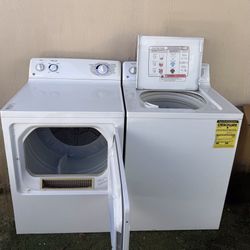 Washer and dryer set ge Heavy duty 