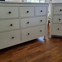 2 Dressers In White Glossy Color 