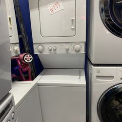 STACKABLE SET WASHER AND DRYER WHITE WHIRLPOOL GAS  24” INCH WIDTH 