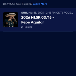 Pepe Aguilar Action seats