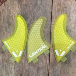 Nice Set Of Futures Thruster Surfboard Fins 