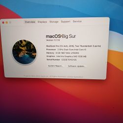 MacBook Pro 13in 2016