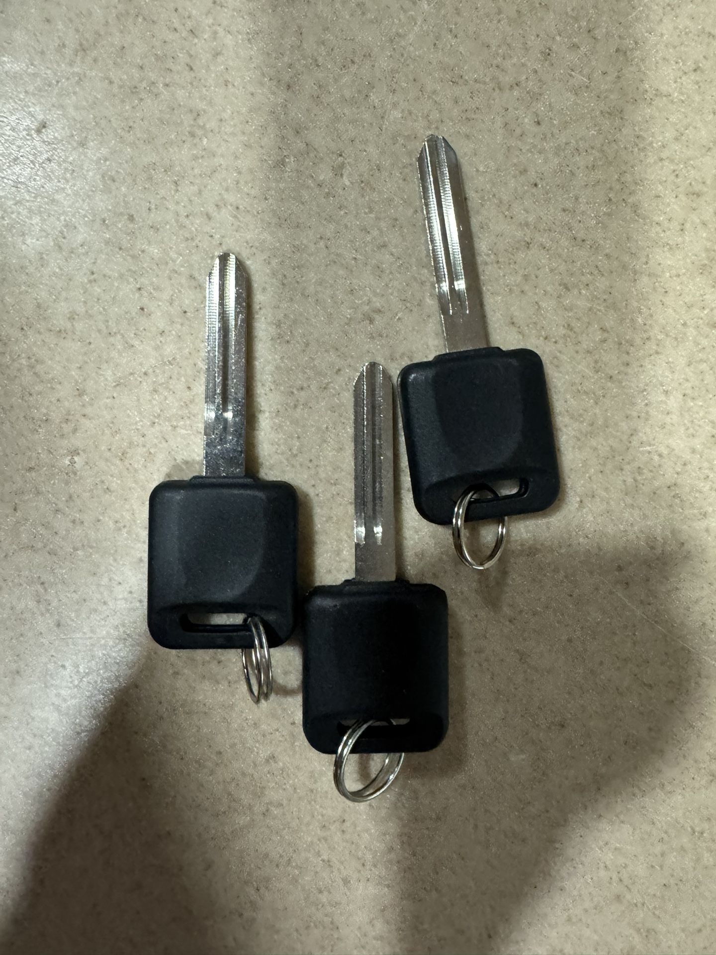 3 Ignition Transponder Key Blanks for Nissan
