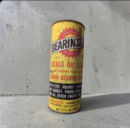Vintage Bearin'Seal collectible can