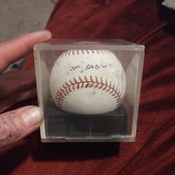 Tom Lasorda Autographed Baseball 