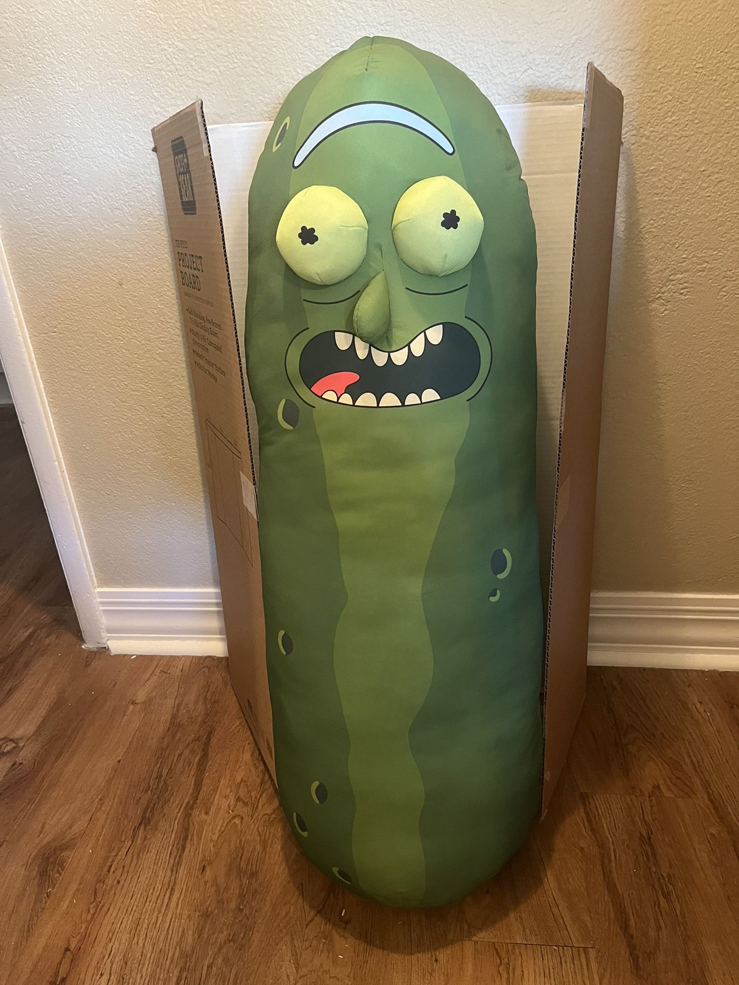 Rick And Morty Pickle Body Pillow 3 1/2 Feet Tall! New
