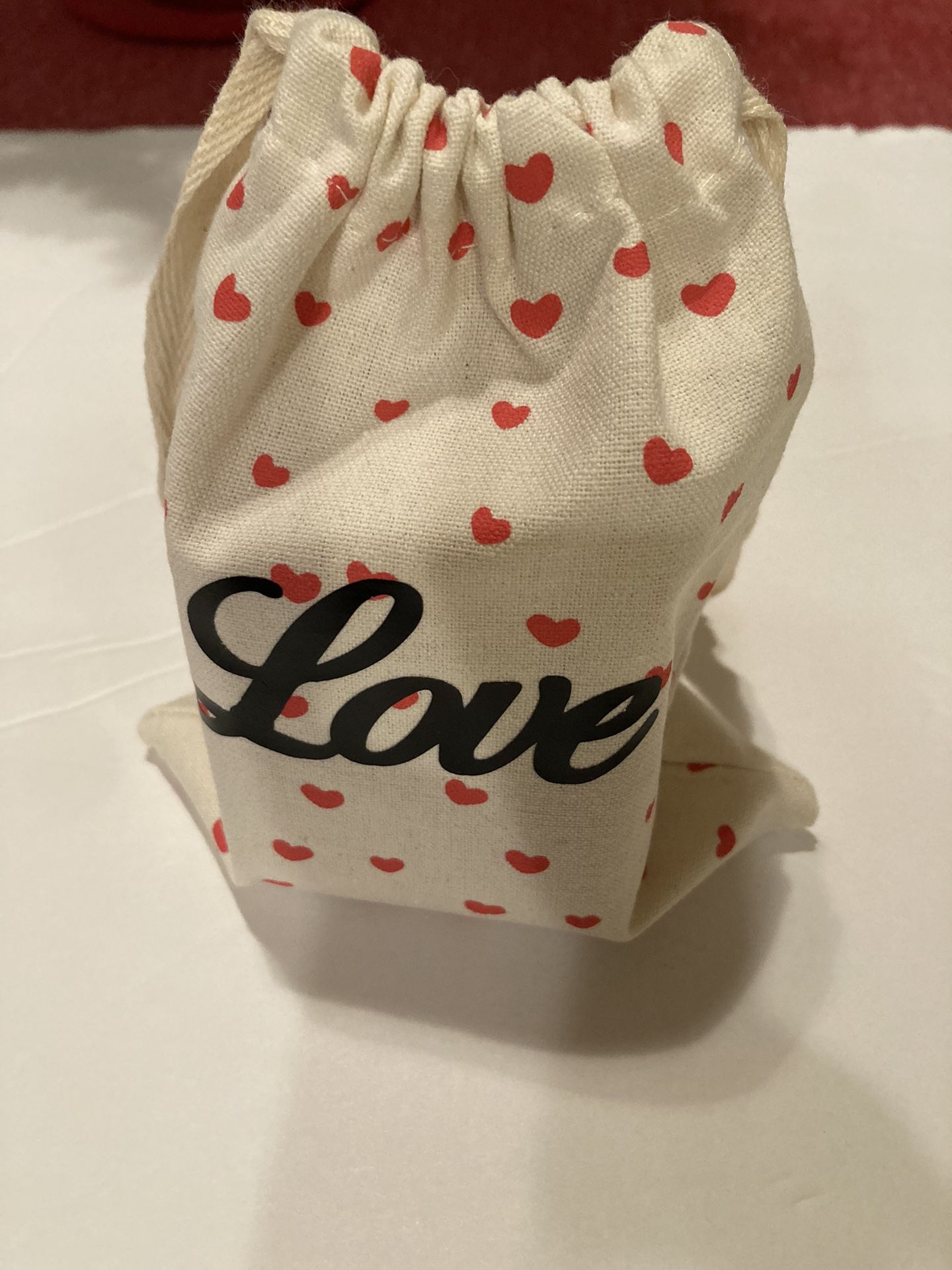 Valentines-💕- Sm. Canvas Gift Bags -can Personalize