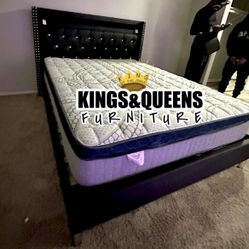 New Queen Bed Frame With Mattress 