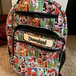 Disneyland Mickey Mouse & Friends Minnie Donald Goofy Full Size Backpack