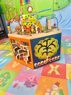 Wooden Montessori Activity Cube