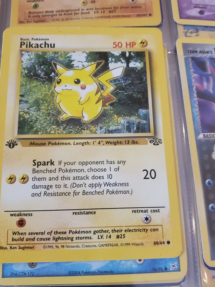 Pikachu 1995 Card