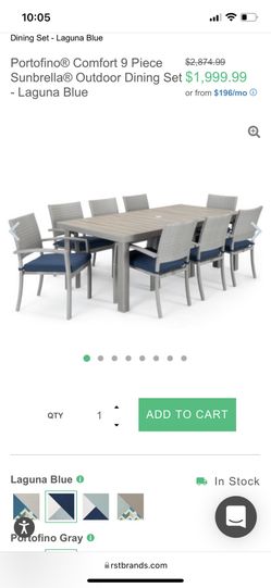 Portofino Comfort 9-piece Dining Set