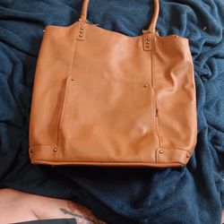 SOLO Leather 17" Laptop Bucket Tote brown leopard Women's Business Bag shoulder