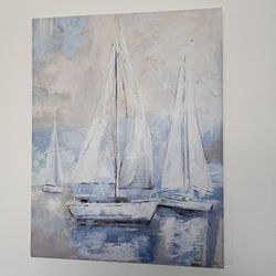 Sailboat Canvas Painting 