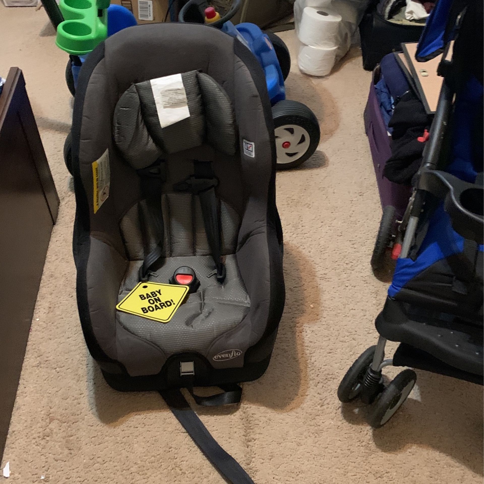 Moving Out Sale: Kid Car Seat Stroller Toy car Coffee Table, All For 20 Bucks