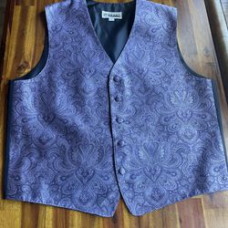 Men’s Purple Design Vest /2x/L/M&S