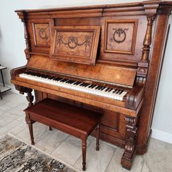Bush & Gerts Upright Concert Grand Piano