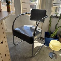 Kem Weber Silver Cantilever Chairs  (2) 