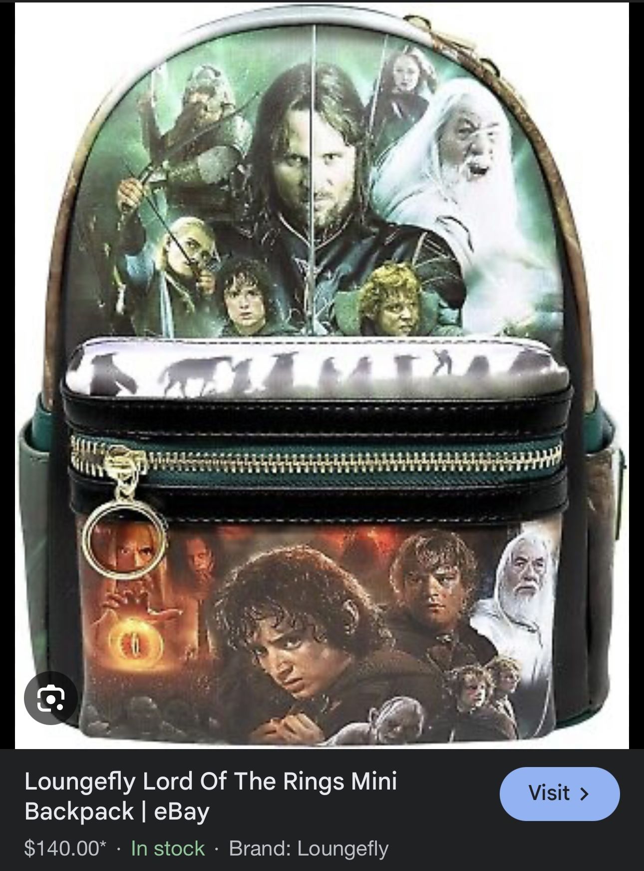 Lord Of The Rings Loungefly Backpack Purse