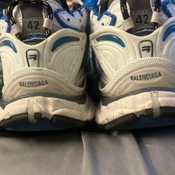 Balenciaga Runners Size 9 Blue And White